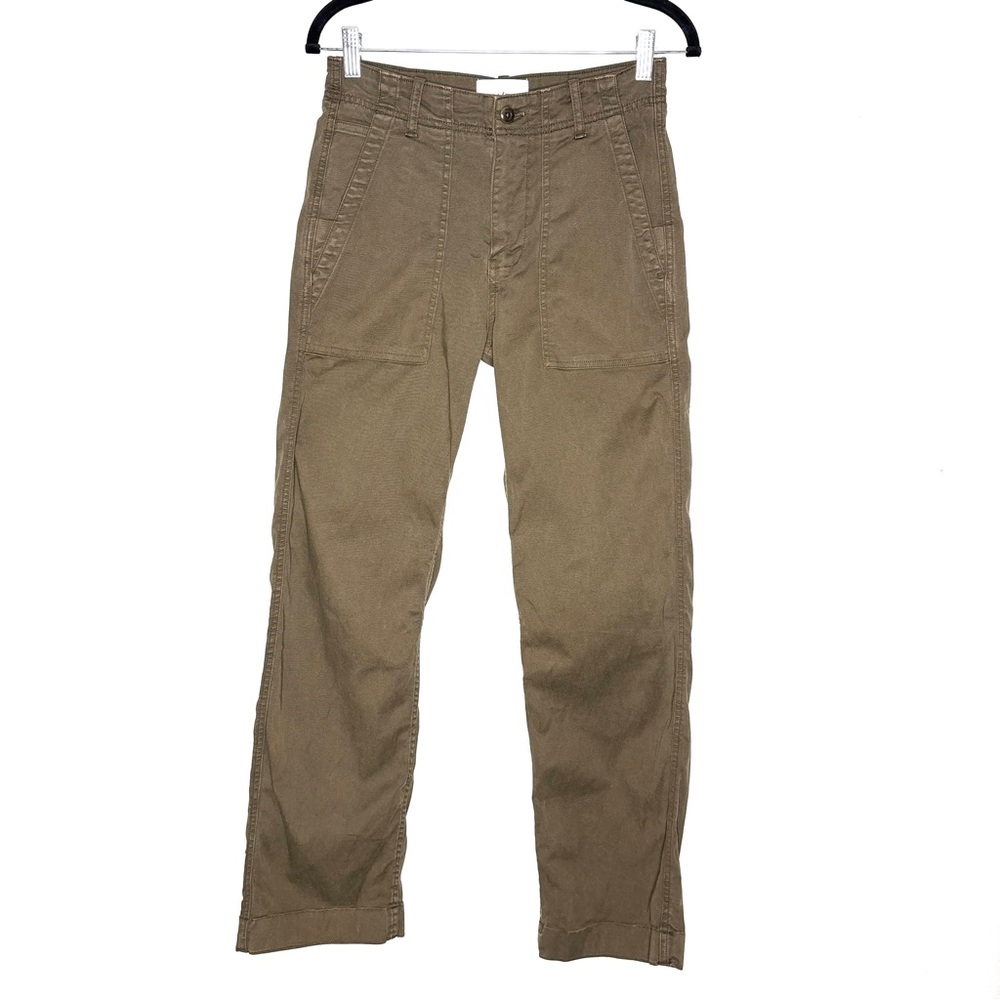 DU/ER Women’s Live Lite Field Pants Utility Relaxed Fit Army Green Size 27 x 30